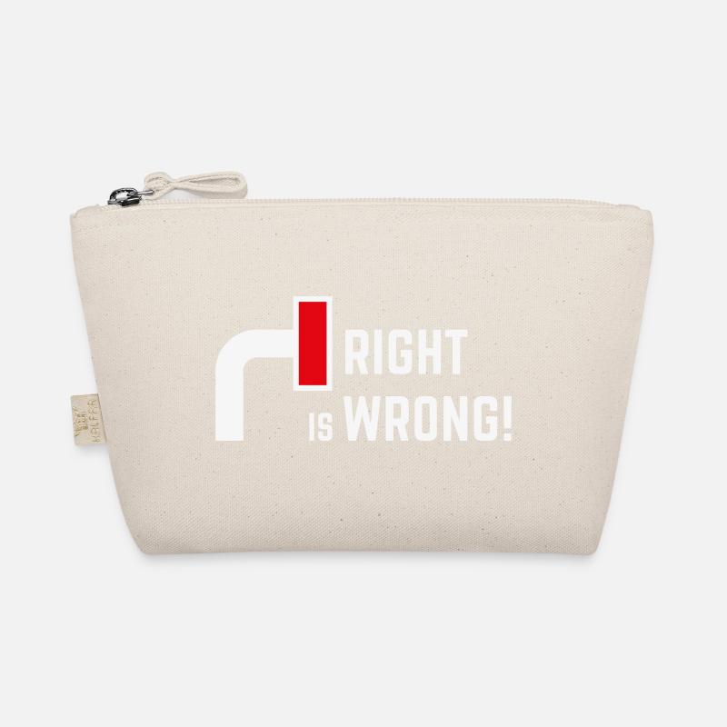 Right Is Wrong! Against Right & Right Parties V2 Organic Pouch