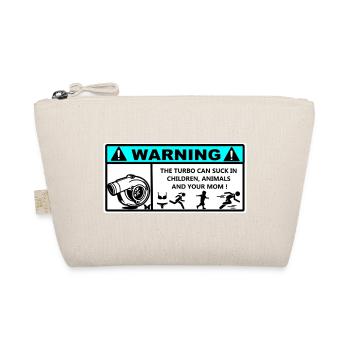 Danger Turbo Aufkleber - Bio-Täschchen - Natur - Vorne
