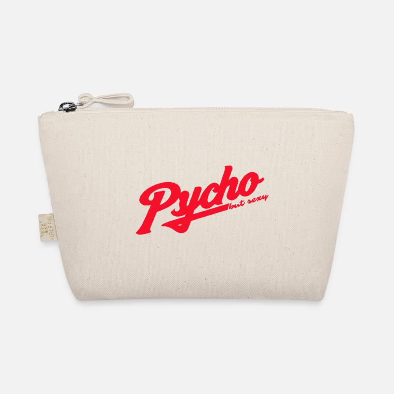 Psycho Retro Script Logo Bio-Täschchen