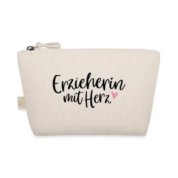 Educator with a heart | Thank you gift daycare center - Organic Pouch - nature - Front