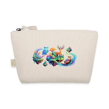 Magical Animals Enchanted Forest Cool Kids Forest Motif - Organic Pouch - nature - Front