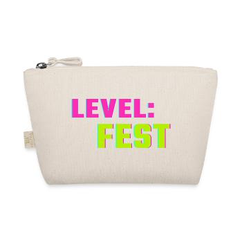 Level Fest Shirt – Spring Festival Gaming Style Fest - Organic Pouch - nature - Front