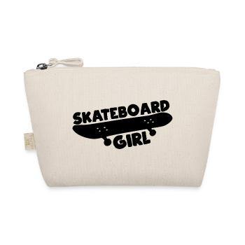 Skateboarderin - Bio-Täschchen - Natur - Vorne