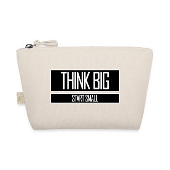 Think Big Start Small Motivation Mindset Wachstum  - Bio-Täschchen - Natur - Vorne