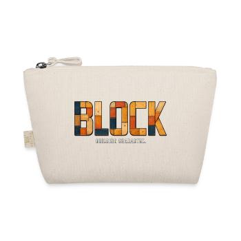 BLOCK – Building Character | Wooden play on words - Organic Pouch - nature - Front
