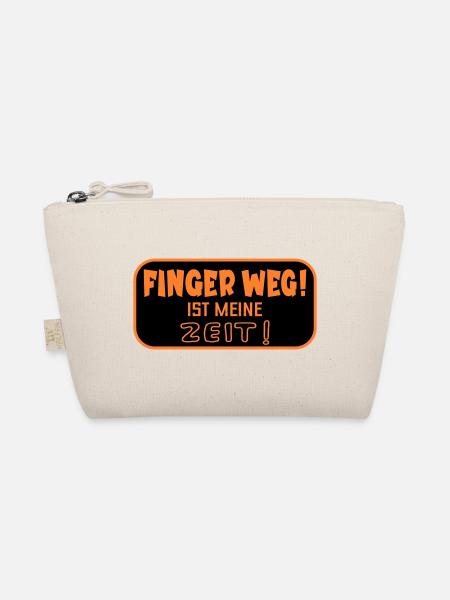 Finger Weg Zeit - Bio-Täschchen - Natur