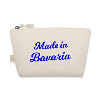 Made in Bavaria Script Blau - Bio-Täschchen - Natur - Vorne