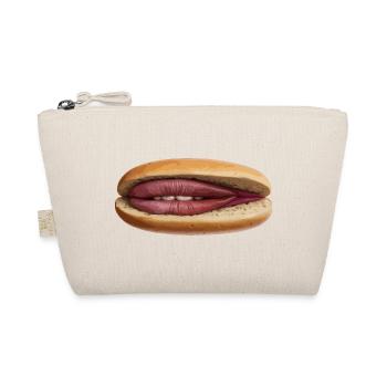 Lip Hot Dog Surrealismus - Bio-Täschchen - Natur - Vorne