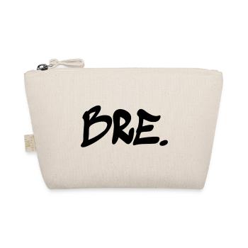 Bre Slang Streetwear – Graffiti Tag Spruch (black) - Bio-Täschchen - Natur - Vorne