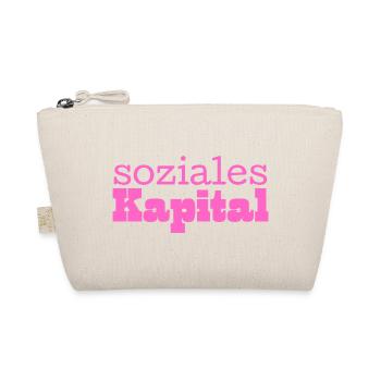 Soziales Kapital pink - Bio-Täschchen - Natur - Vorne