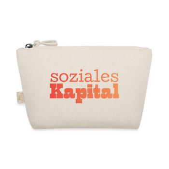 Soziales Kapital orange - Bio-Täschchen - Natur - Vorne