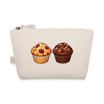 Muffin-Duo Himbeer Schoko - Bio-Täschchen - Natur - Vorne
