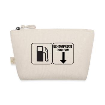 Benzinpreise runter!!! Buttonform - Bio-Täschchen - Natur - Vorne