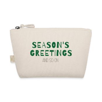 Season’s Greetings and So On – Weihnachtsdesign - Bio-Täschchen - Natur - Vorne