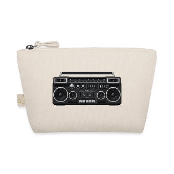 80s Boombox - Bio-Täschchen - Natur - Vorne