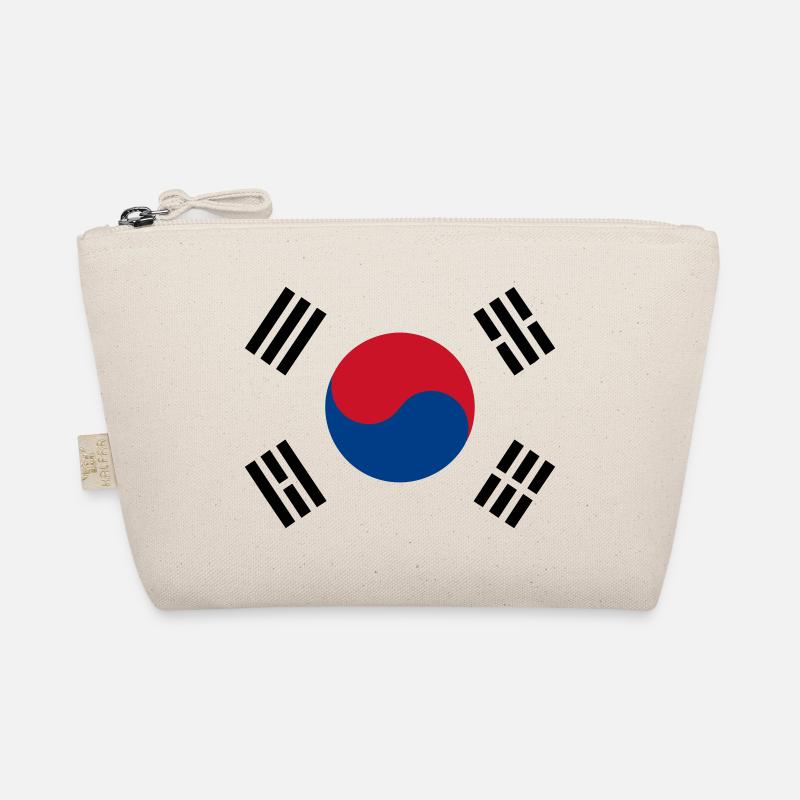 Korea Flagge - Bio-Täschchen - Natur