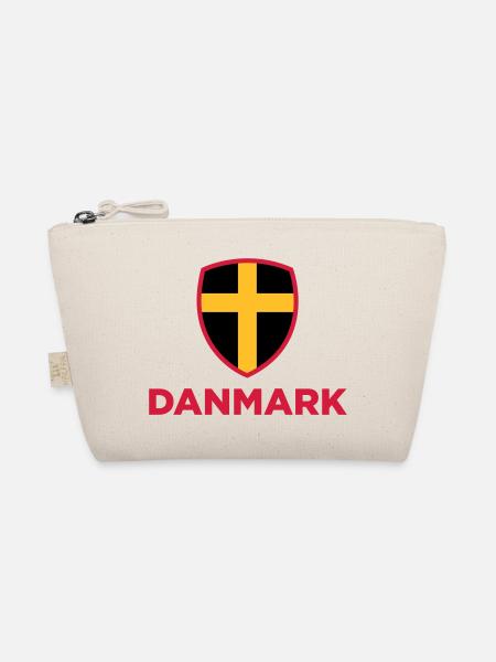 Nationalflagge von Dänemark - Bio-Täschchen - Natur - Vorne