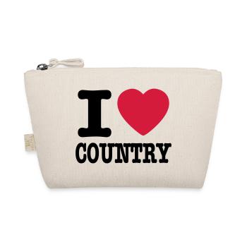 i love country / i heart country - Bio-Täschchen - Natur - Vorne
