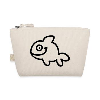 Fish - Fisch - Line - Bio-Täschchen - Natur - Vorne