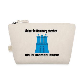 Hamburg , Lieber in Hamburg sterben als in (25) - Bio-Täschchen - Natur - Vorne