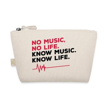 No music no life - Bio-Täschchen - Natur - Vorne