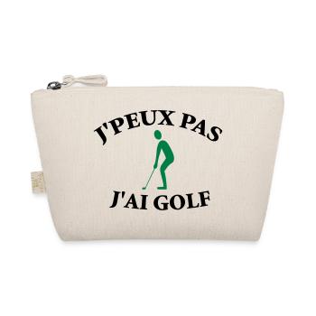 Ich kann nicht, ich habe Golf. - Bio-Täschchen - Natur - Vorne