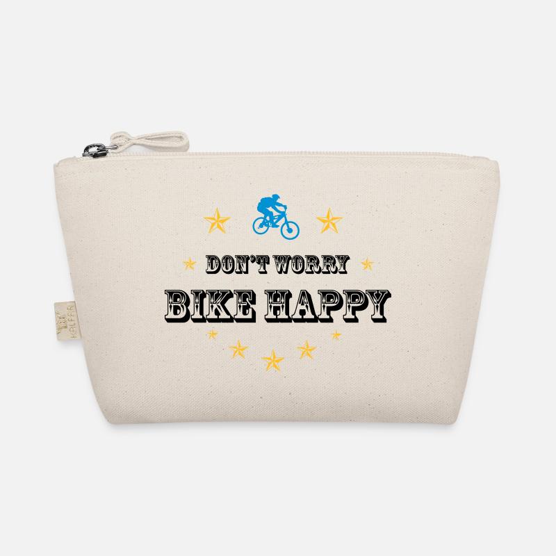 Don't worry bike happy - Bio-Täschchen - Natur