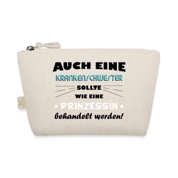 Krankenschwester - Prinzessin - Bio-Täschchen - Natur - Vorne