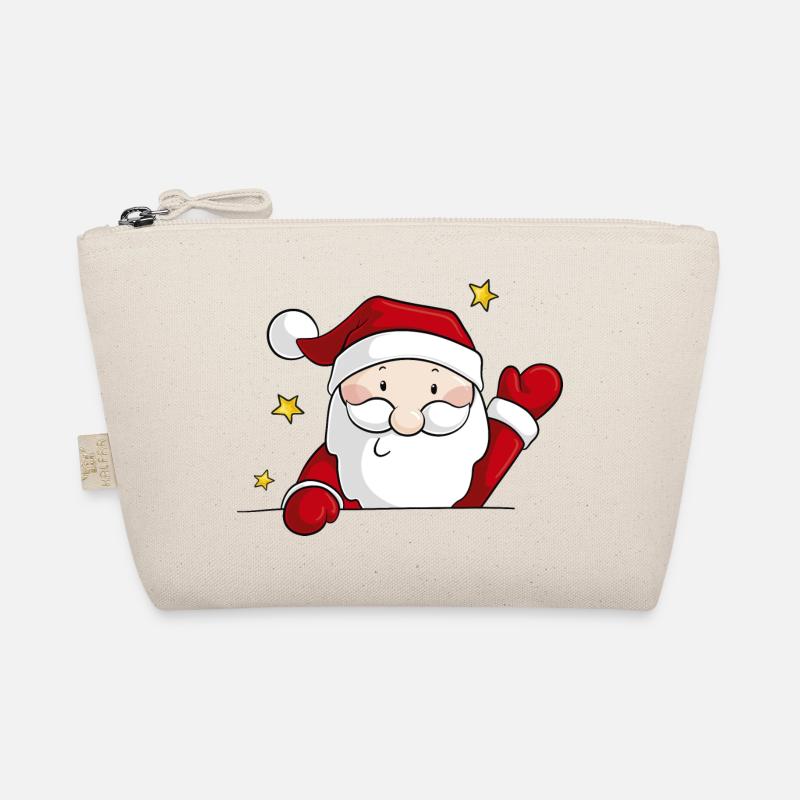 Comic Weihnachtsmann Bio-Täschchen