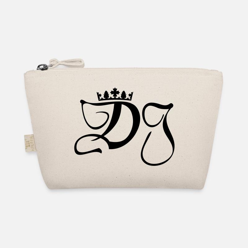 DJ- Discjockey- Monogramm mit Krone Bio-Täschchen