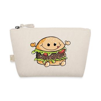 Lecker Kawaii Hamburger - Burger - Fastfood - Fun - Bio-Täschchen - Natur - Vorne