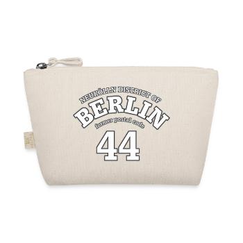 Neukölln Berlin 44 white print - Organic Pouch - nature - Front