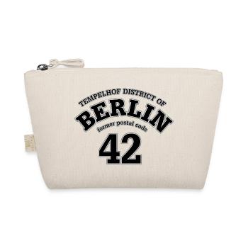 Berlin 42 black print - Organic Pouch - nature - Front