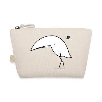 Funny ok bird - Organic Pouch - nature - Front