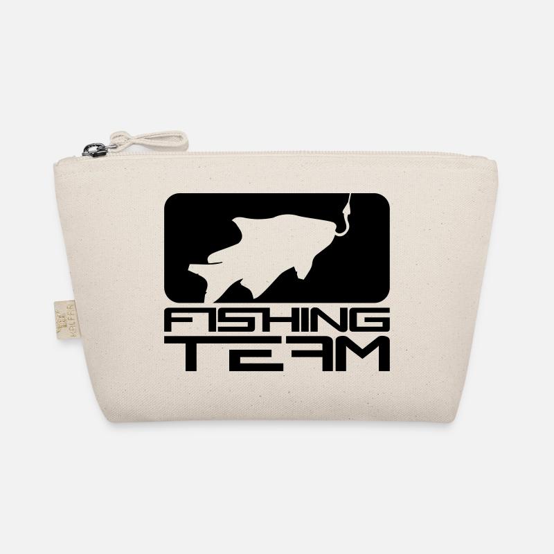logo de sport de l'équipe de pêche noire attrapé poisson ang Trousse biologique