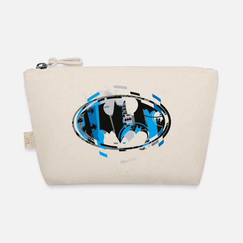 Batman Logo Blue - Organic Pouch - nature