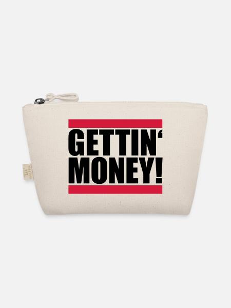 bar dollar gettin argent signe argent riche argent - Trousse biologique - nature - Devant