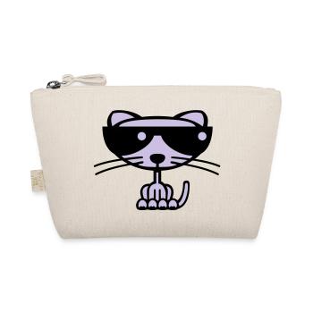 Cool Cat (Farbe) - Bio-Täschchen - Natur - Vorne