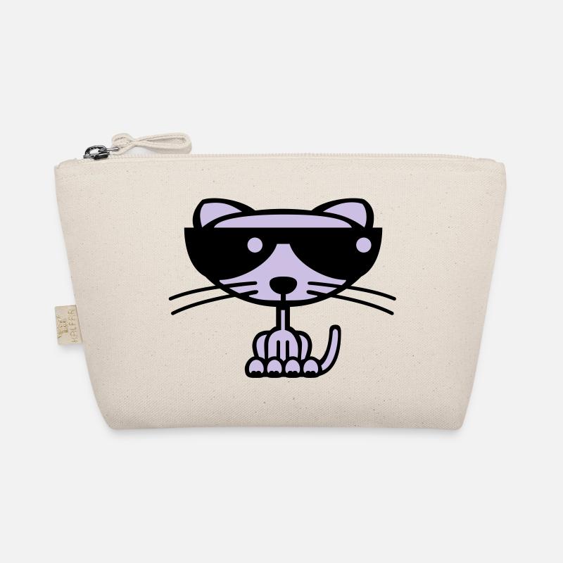 Cool Cat (Farbe) Bio-Täschchen