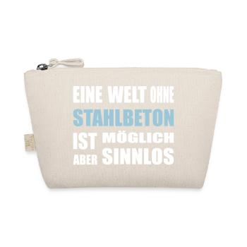 Concrete, reinforced concrete, for construction workers, cement, construction - Organic Pouch - nature - Front