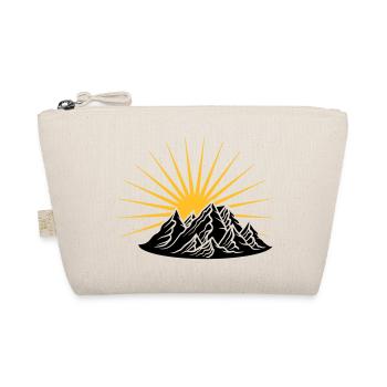 high mountain sun climber holiday vacation - Organic Pouch - nature - Front