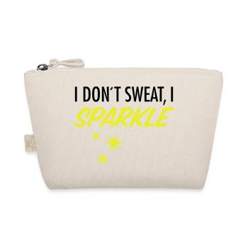 I Don´t Sweat, I Sparkle - Bio-Täschchen - Natur - Vorne