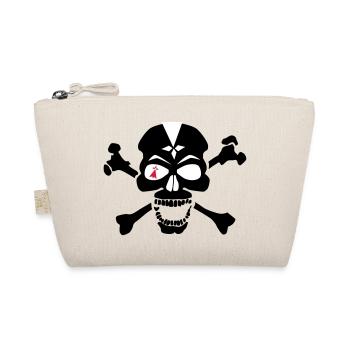 skull skull bone ermine eye - Organic Pouch - nature - Front