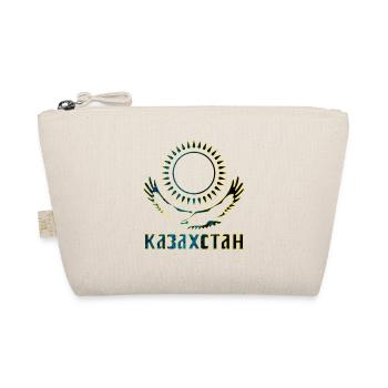 Kazakhstan eagle lettering - Organic Pouch - nature - Front