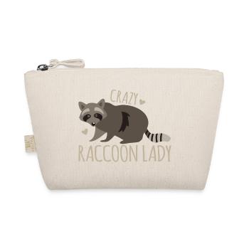 Crazy raccoon lady New with cute raccoons - Organic Pouch - nature - Front