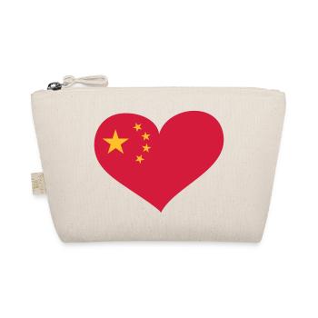 China Herz; Heart China - Bio-Täschchen - Natur - Vorne