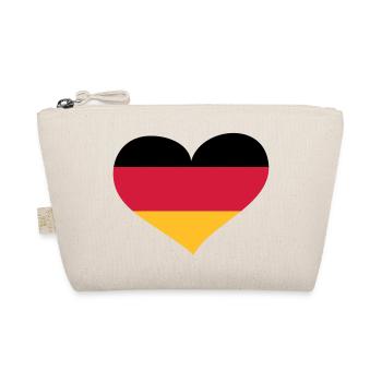 Deutschland Herz; Heart Germany - Trousse biologique - nature - Devant