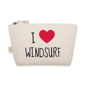 Windsurfing Windsurfen Sport Sportler Spieler - Bio-Täschchen - Natur - Vorne