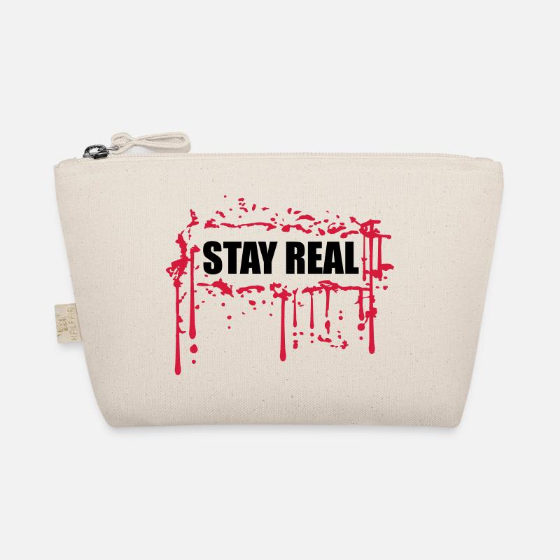 frame edging stay real red blood graffiti sprit Organic Pouch