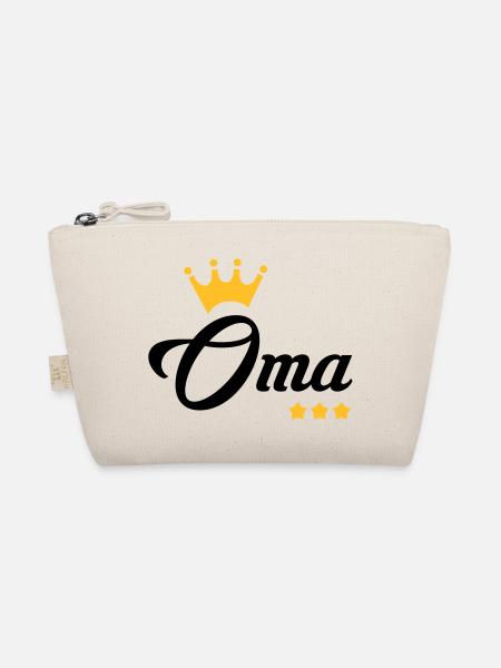 Grandma Gran Oma Grand-Mère Grand Mere - Organic Pouch - nature - Front